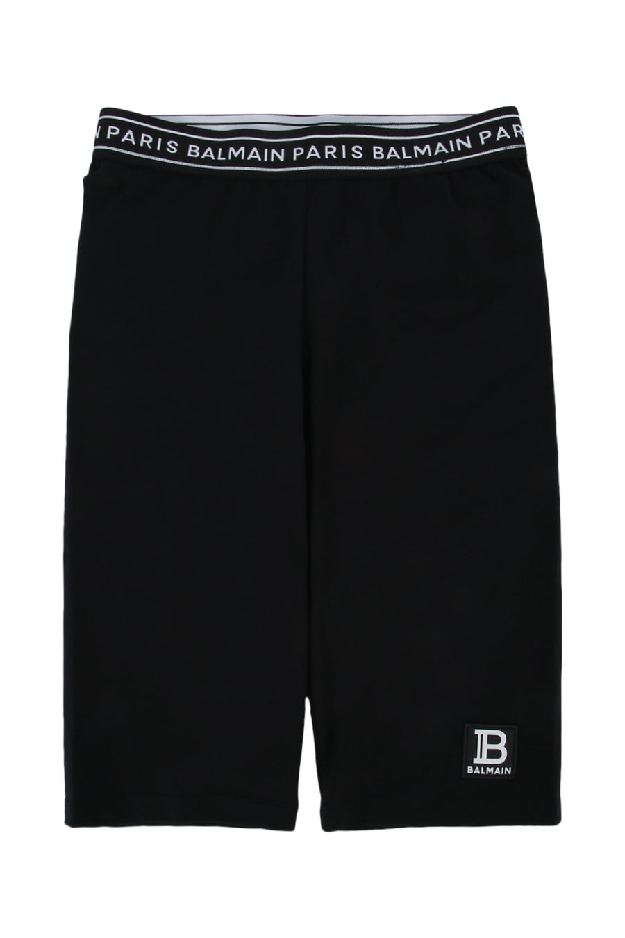 Balmain Kids 100% Elastane bermuda in black