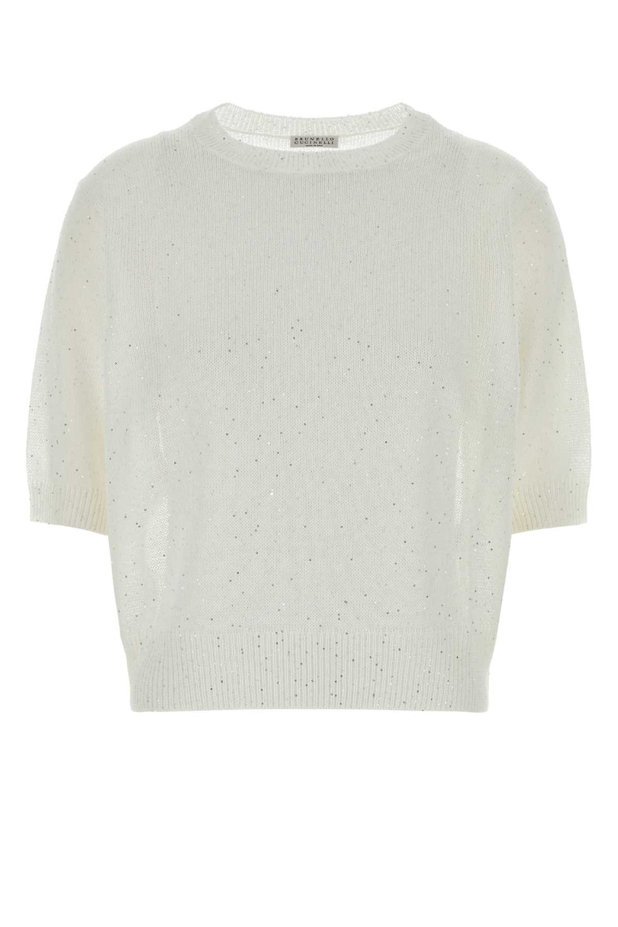 Brunello Cucinelli 45% Linen sweater in white