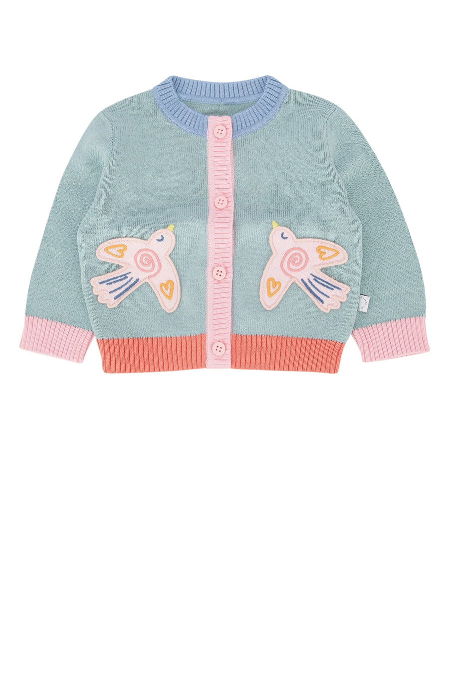 Stella Mccartney Kids Cardigan 95% Cotton cardigan in green