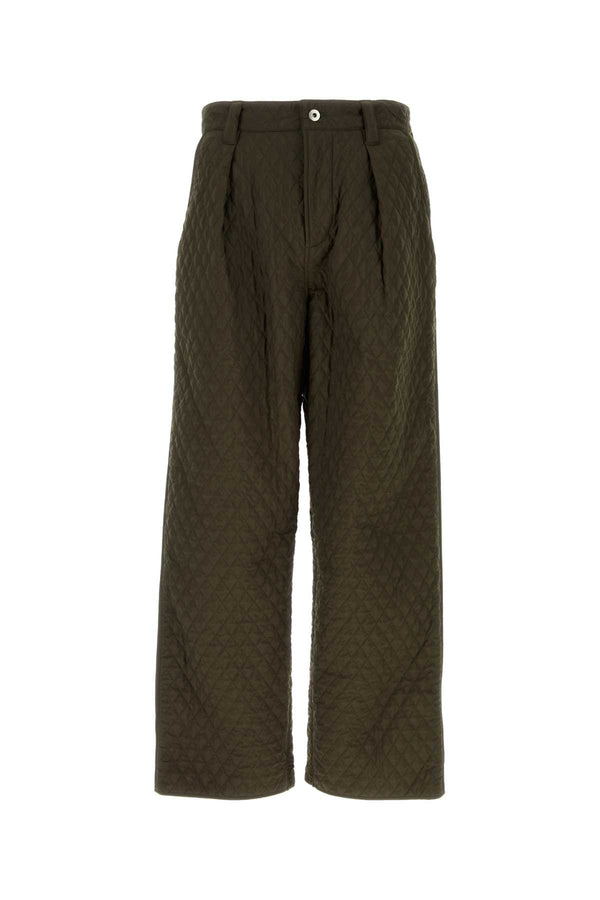 Burberry Exterior: 100% Nylon trousers in green