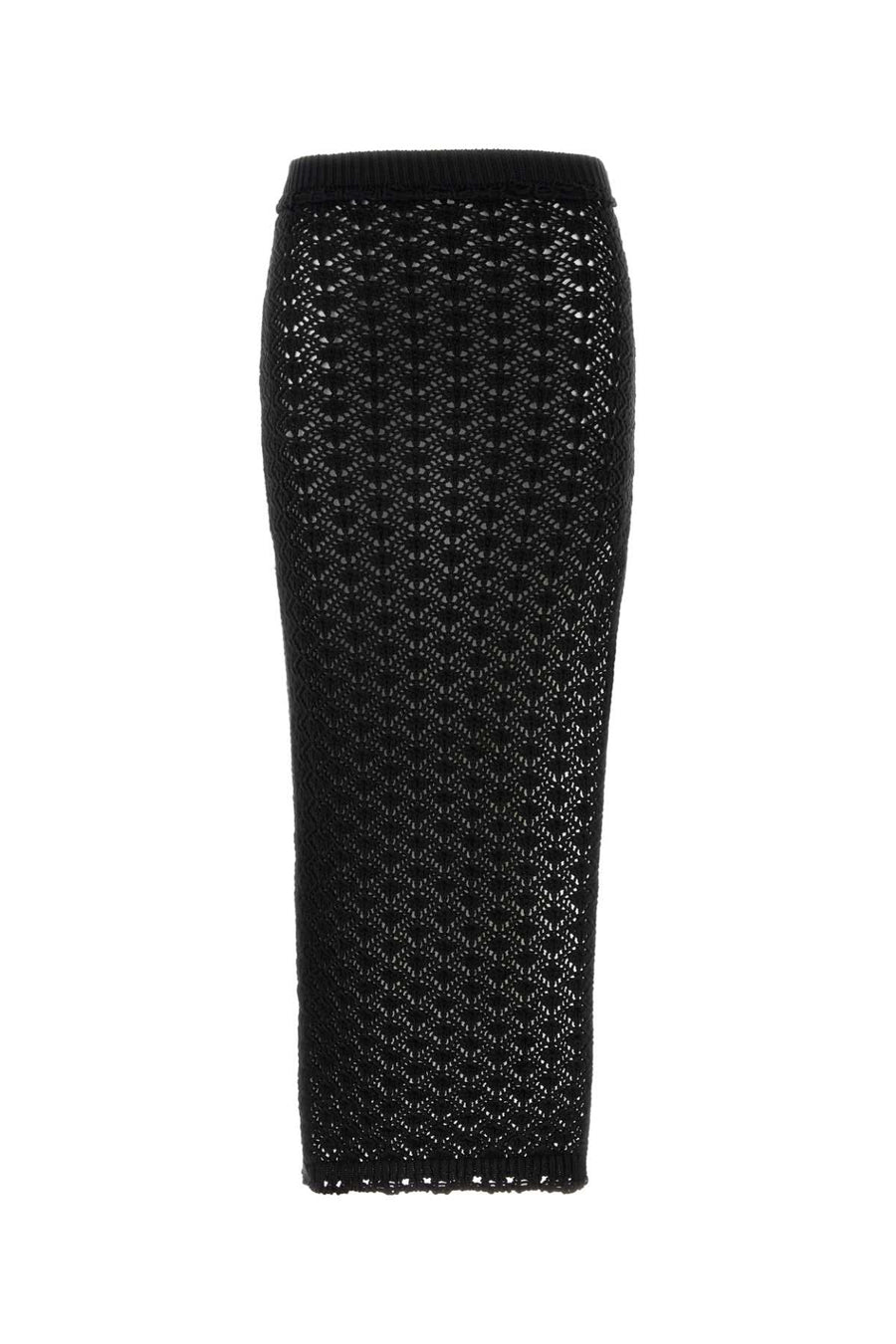 Blumarine 62% Cotton skirt in black