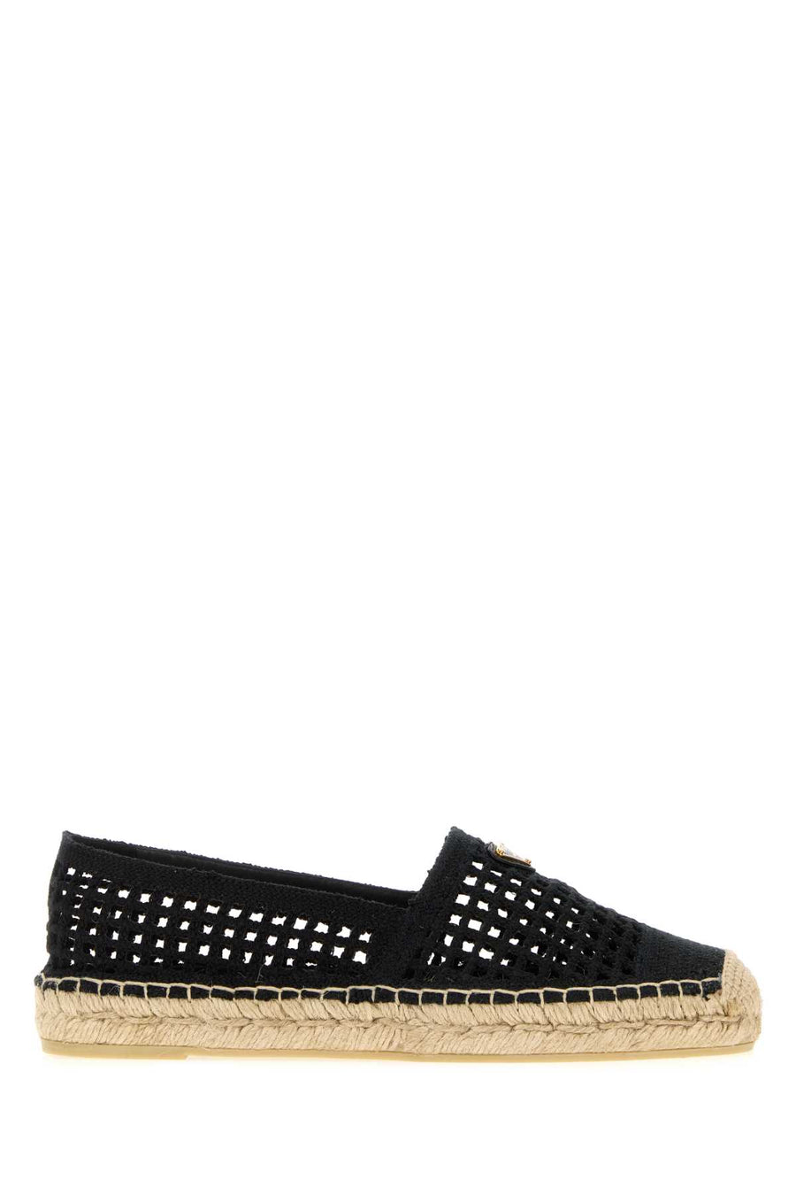 Prada Exterior: 100% Fabric espadrille in black
