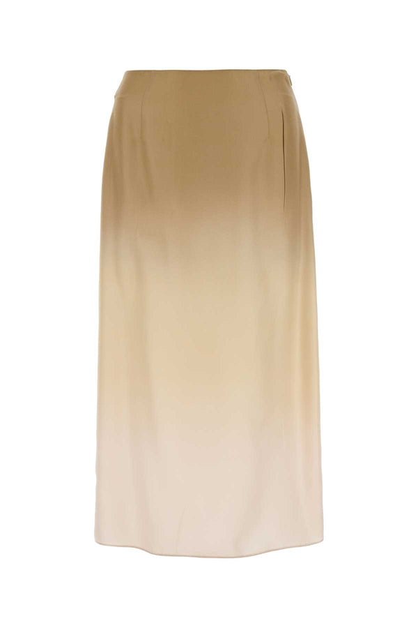 Prada 100% Silk skirt in beige