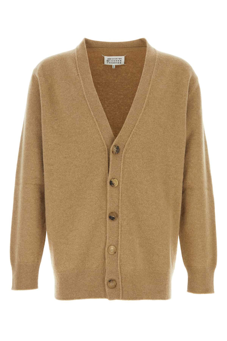 Maison Margiela 100% Wool cardigan in beige