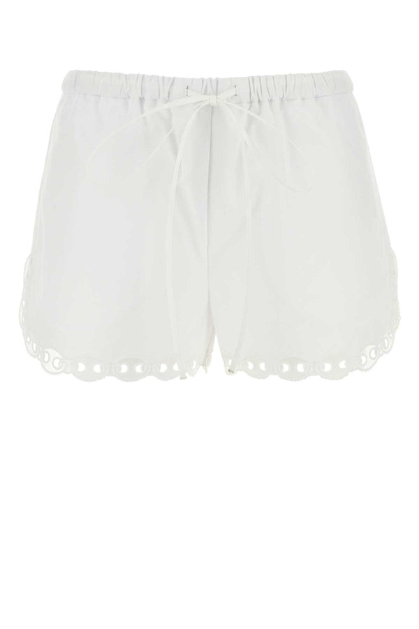 Gucci 100% Cotton shorts in white