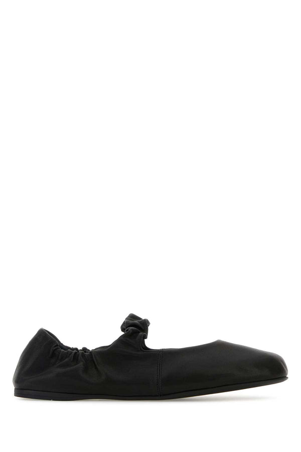 Miu Miu 100% lamb nappa leather ballet flat in black
