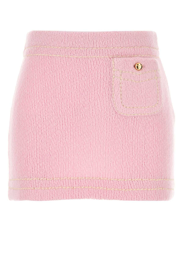 Prada 100% Cashmere mini skirt in pink