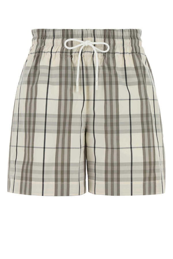 Burberry Trousers 100% Cotton bermuda shorts in beige