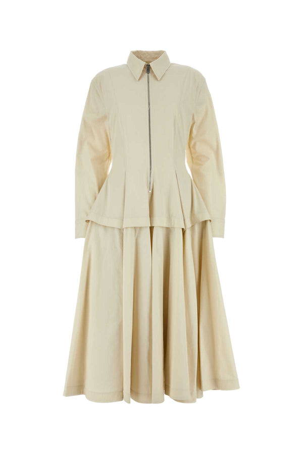 Bottega Veneta 72% Cotton 20% Viscose 8% Polyester dress in beige
