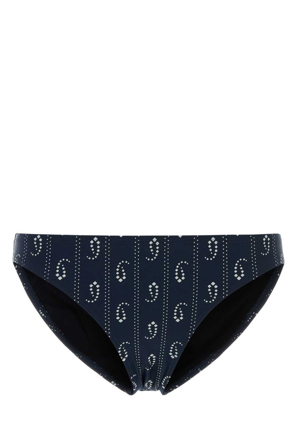 Tory Burch Fiori Shell: 59% Polyamide 41% Elastane; Lining: 73% Polyamide 27% Elastane bikini bottom in navy