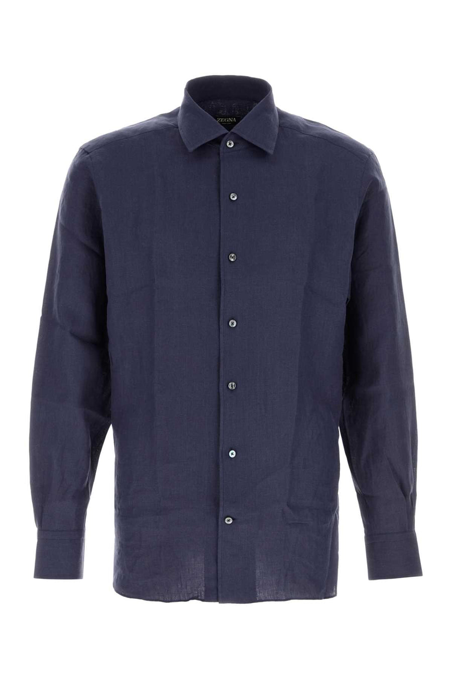 Zegna Lino 100% Linen shirt in navy