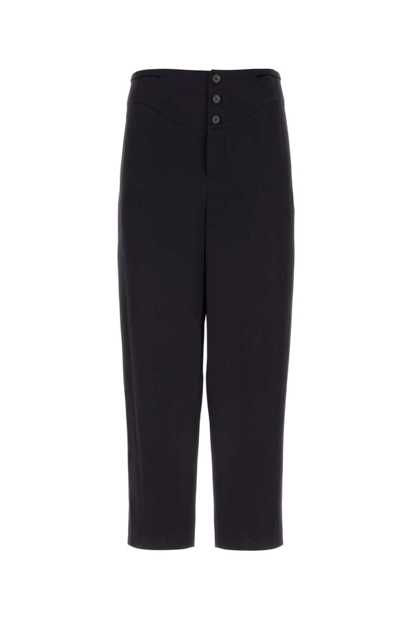 Saint Laurent 71% Acetate 29% Viscose trousers in blue