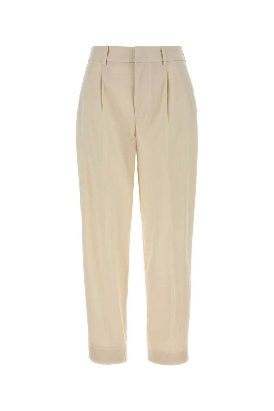 Pt Torino Daisy 66% Cotton trousers in white