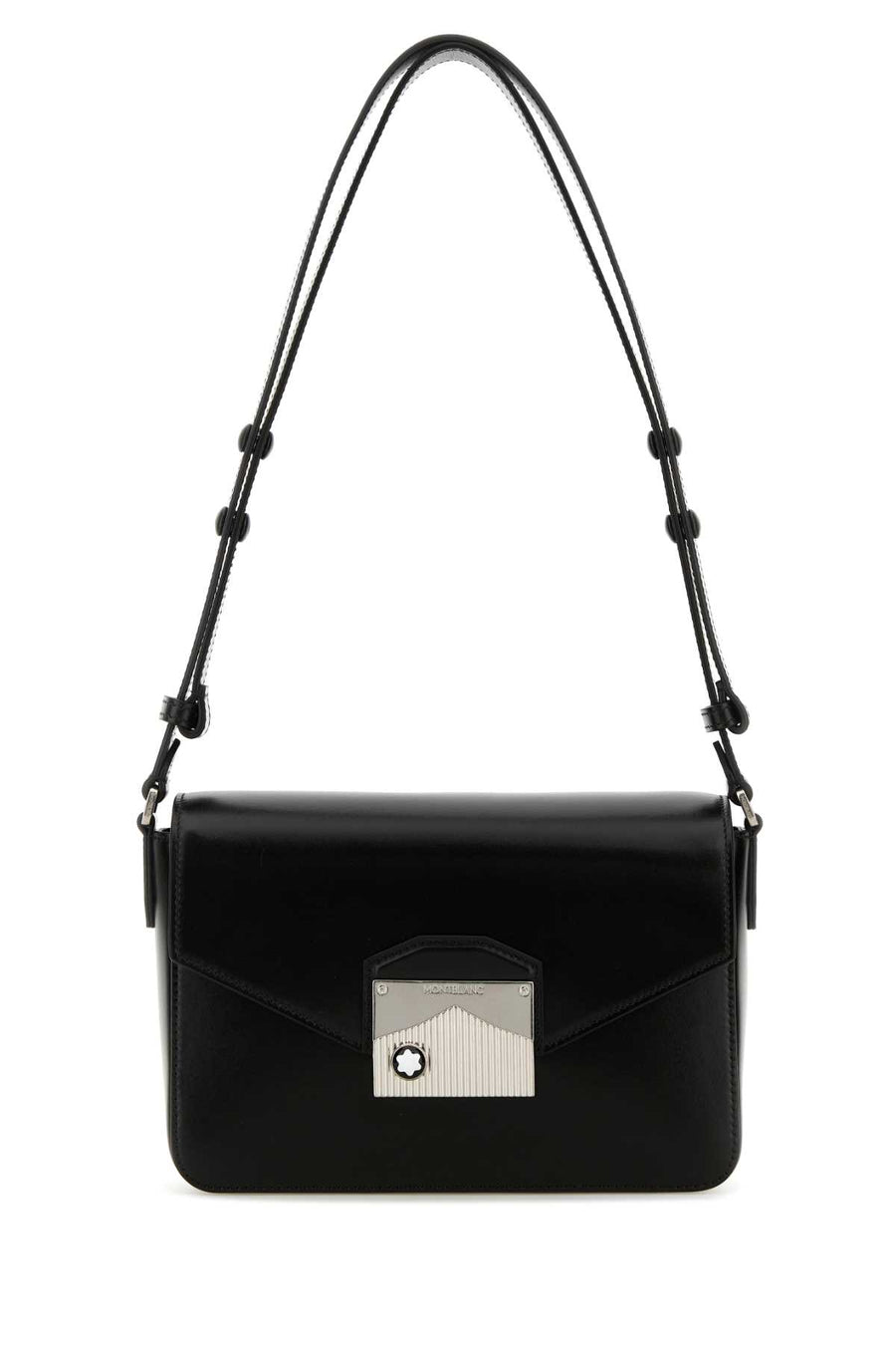 Montblanc Messenger Exterior: 100% Leather shoulder bag in black