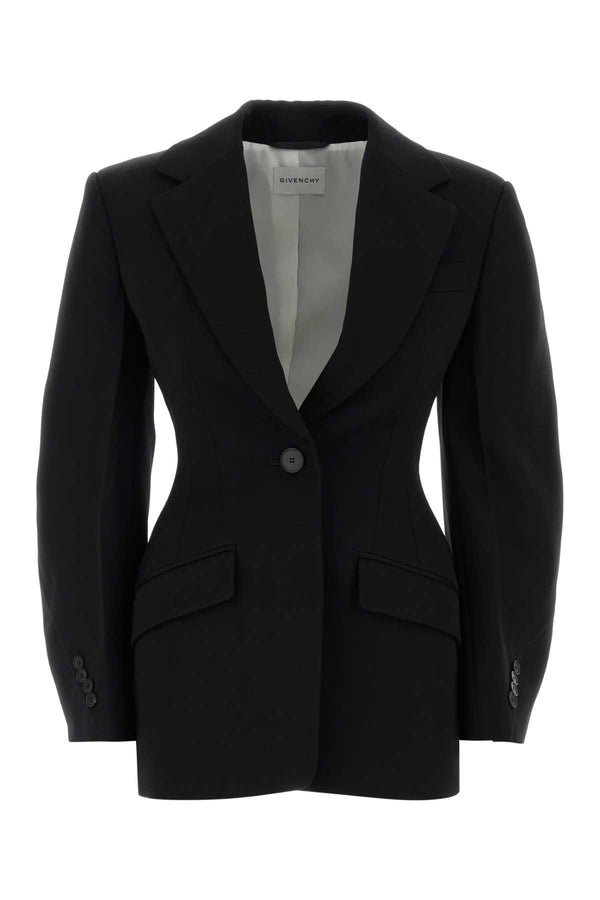 Givenchy Cocoon Exterior: 100% Wool blazer in black