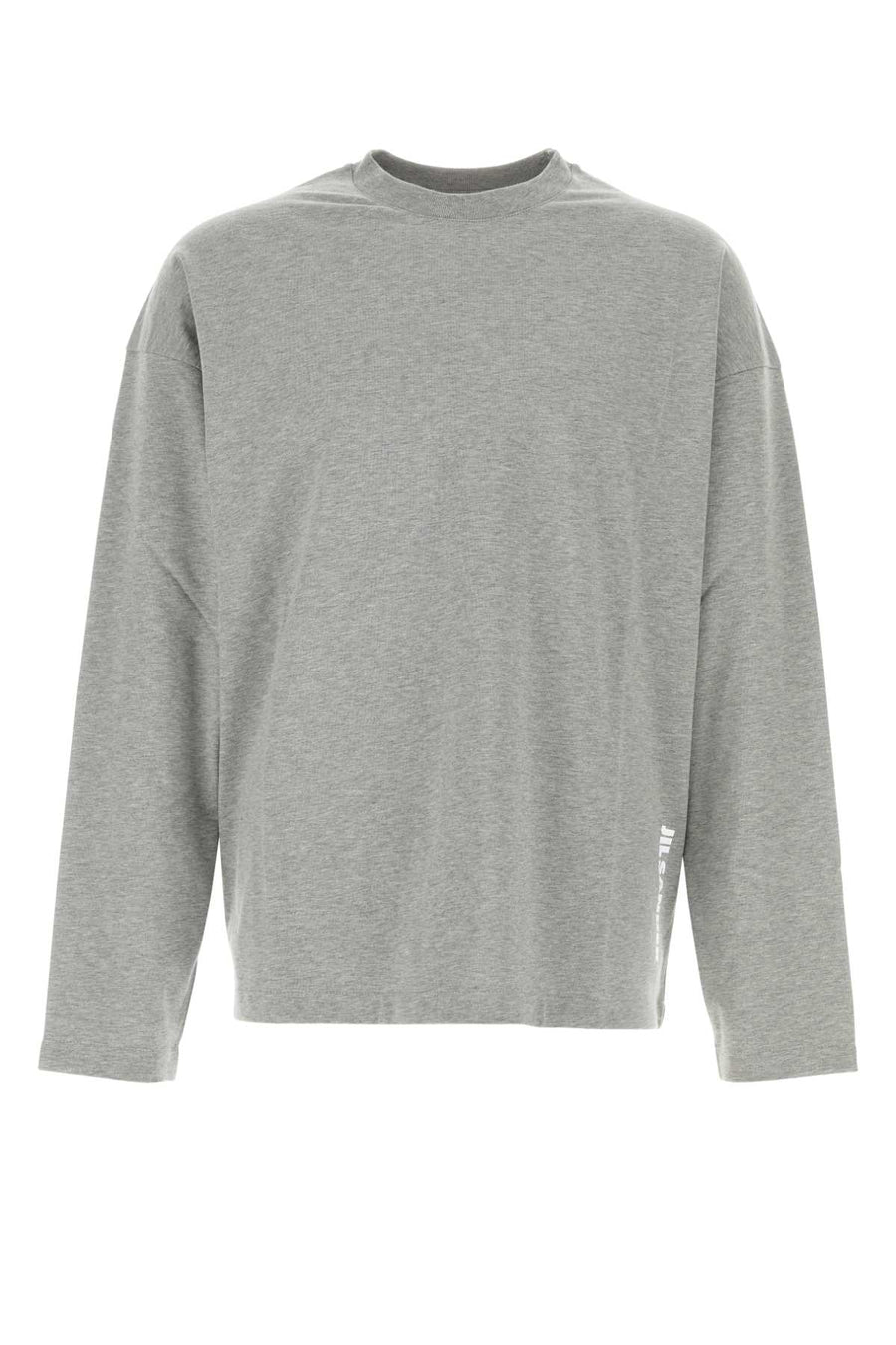 Jil Sander Exterior: 100% Cotton t-shirt in gray