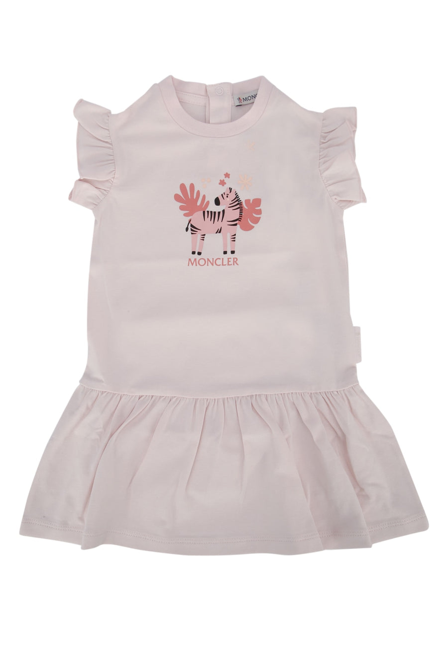 Moncler Jr 92% Cotton dress in pink