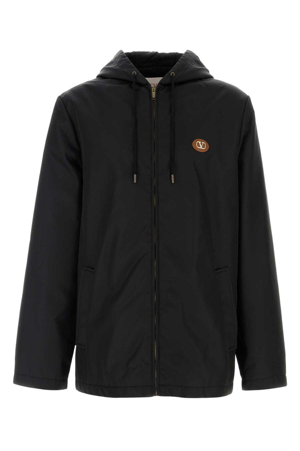 Valentino Garavani Vlogo Exterior: 100% Nylon jacket in black