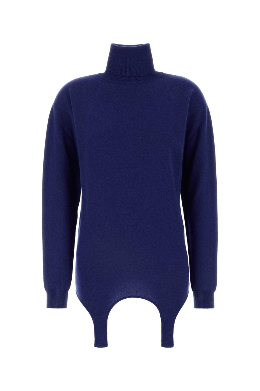 Saint Laurent Roule 100% Cashmere sweater in navy