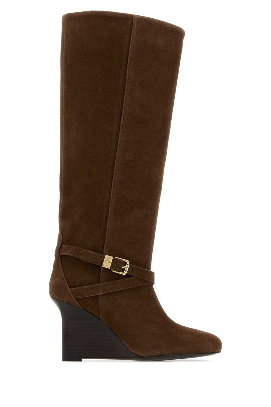Ganni Exterior: 100% Suede flat in brown