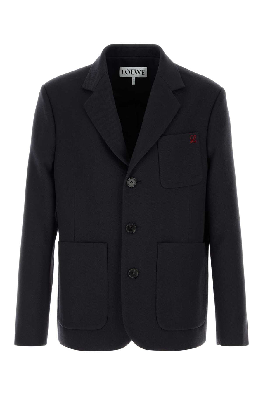 Loewe Exterior: 100% Wool blazer in navy