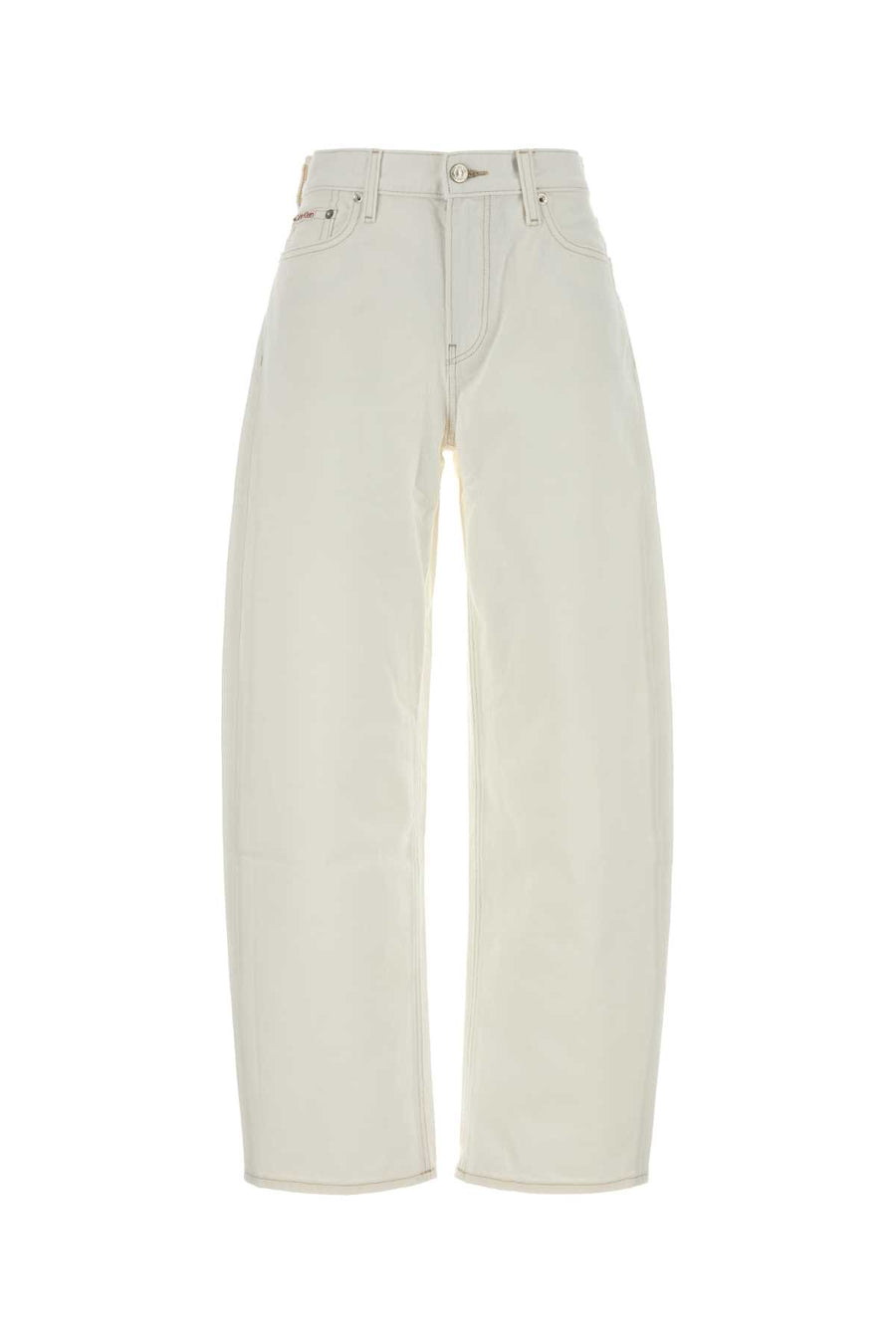 Calvin Klein Barrel 100% Cotton jeans in white