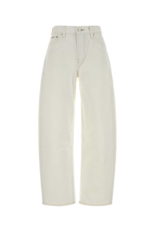 Calvin Klein Barrel 100% Cotton jeans in white