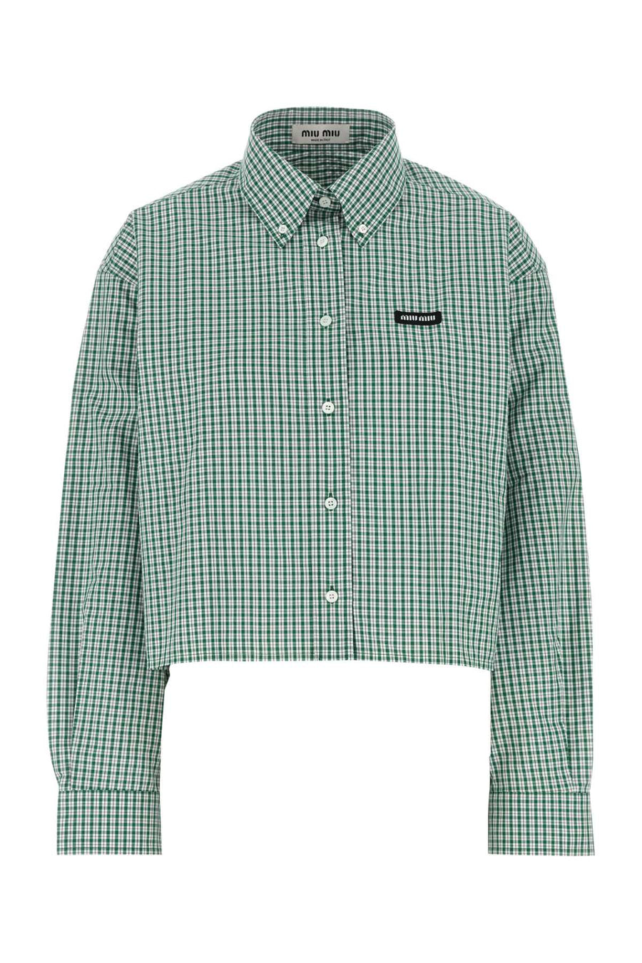Miu Miu 100% cotton shirt in green