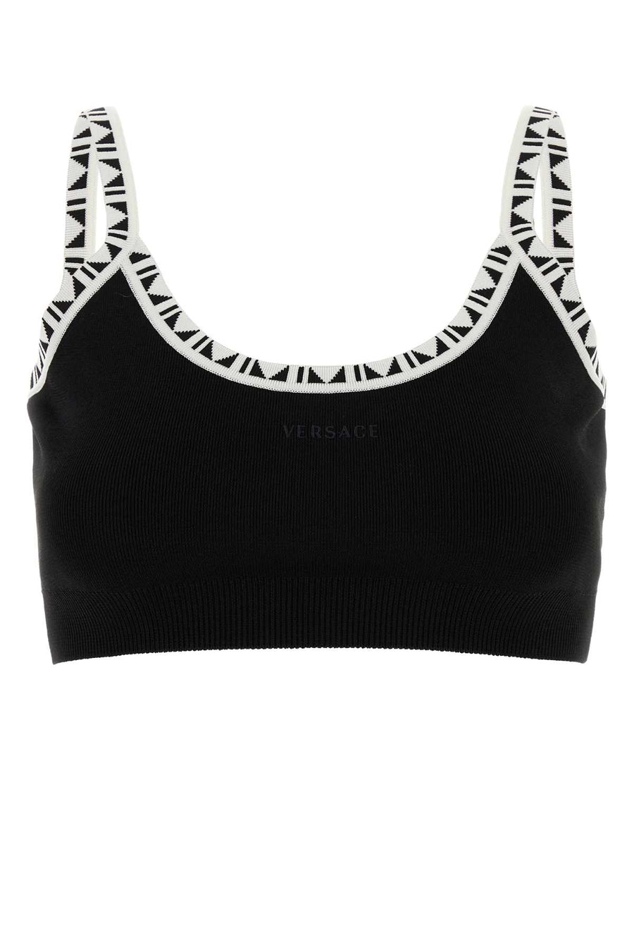 Versace 97% Viscose tank top in black