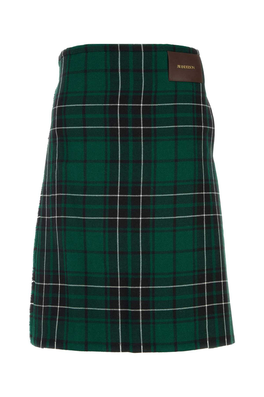 JW Anderson 100% Sheep Wool kilt in green