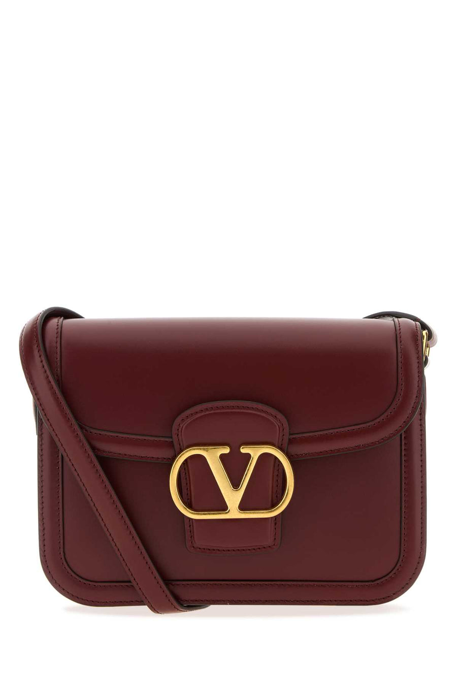Valentino Garavani Shoulder Exterior: 100% Leather shoulder bag in burgundy