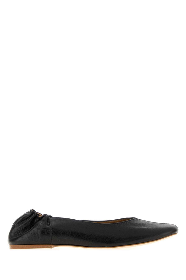 A.P.C. Juliet Exterior: 100% Leather ballet flat in black