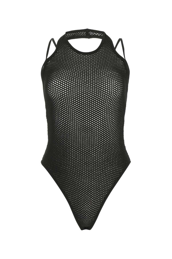 Andrea Adamo 80% Viscose bodysuit in black