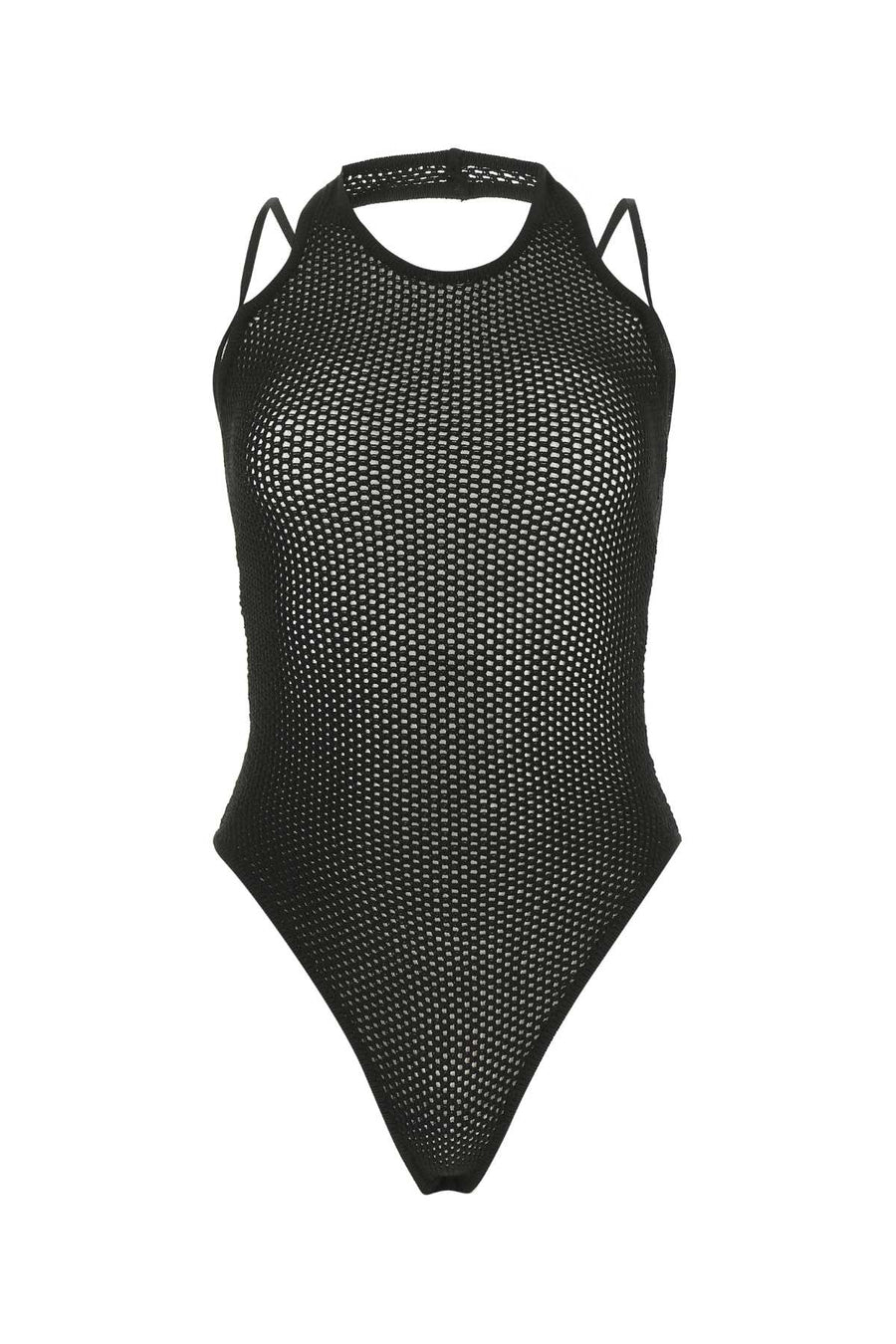 Andrea Adamo 80% Viscose bodysuit in black
