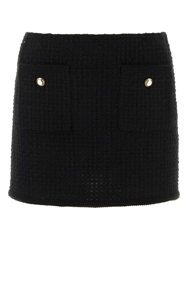 Miu Miu 93% Wool skirt in black