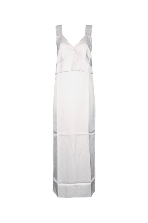 Toteme Slip 100% Viscose dress in white