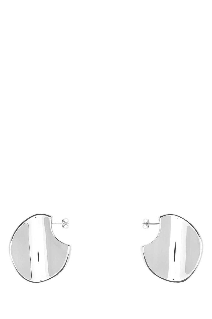 Silver Large Disc Earrings Exterior: Sterling Orecchini