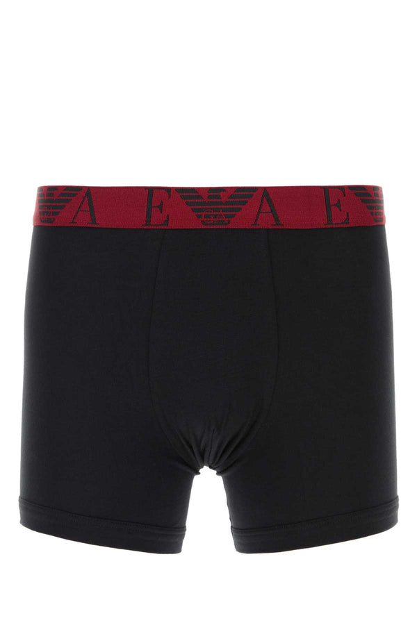 Emporio Armani Boxer Exterior: 95% Cotton 5% Elastane; Lining: 95% Cotton 5% Elastane boxer briefs in black