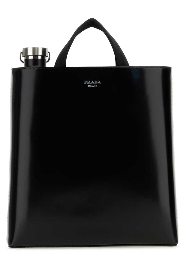 Prada 100% Vitello tote bag in black
