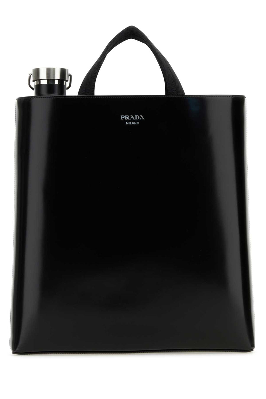 Prada 100% Vitello tote bag in black