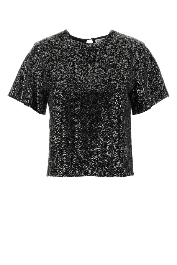 Giuseppe Di Morabito Strass Exterior: 100% Viscose; Lining: 82% Nylon t-shirt in black