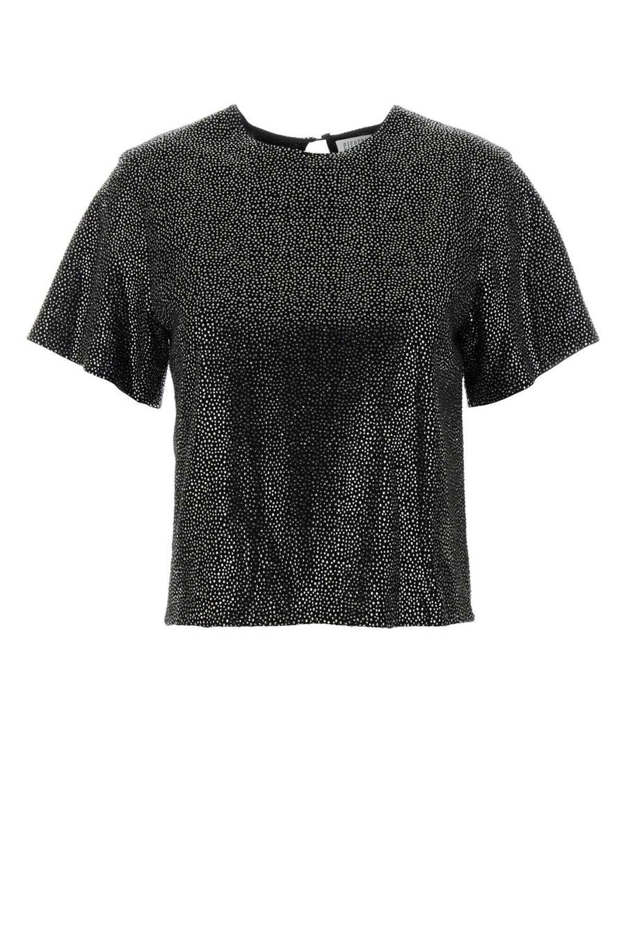 Giuseppe Di Morabito Strass Exterior: 100% Viscose; Lining: 82% Nylon t-shirt in black