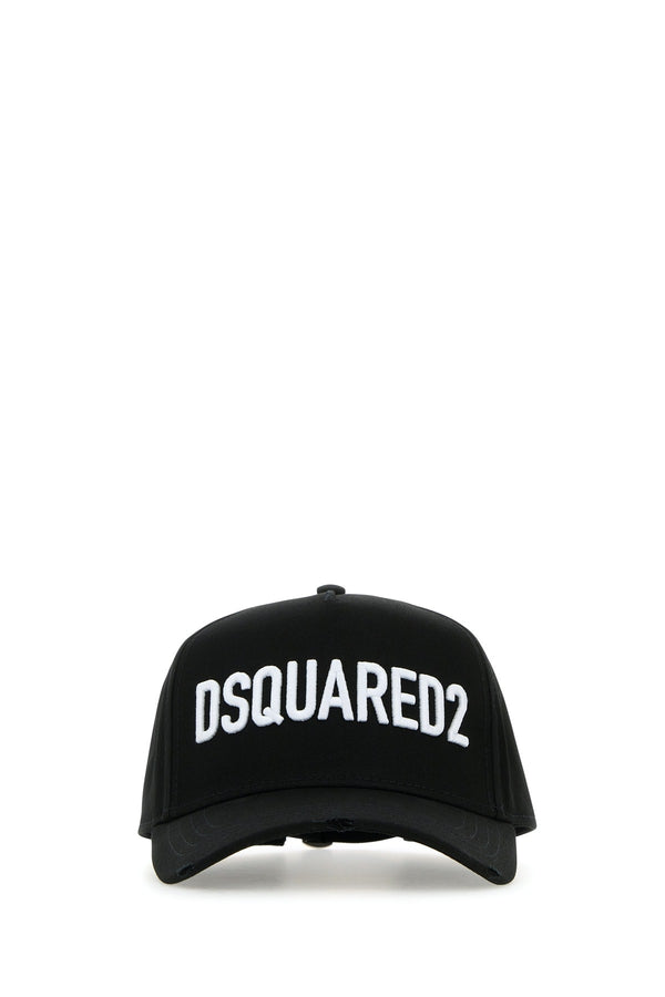 Dsquared2 BCM066005C00001 100% Cotton baseball cap in black