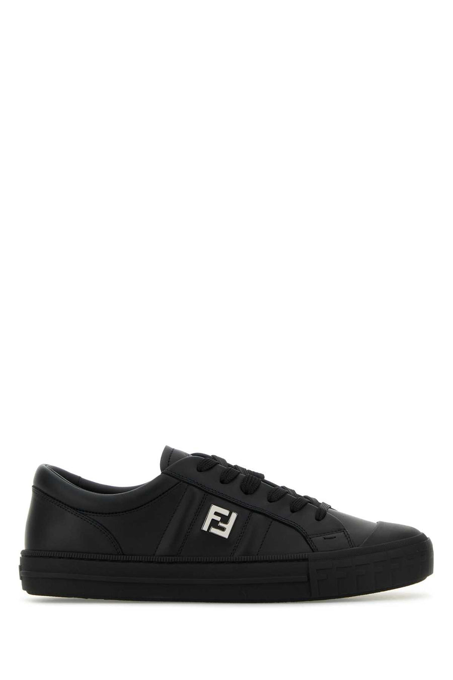 Fendi Vitello Exterior: 100% Calf; Interior: 100% Calf; Sole: Rubber sneaker in black