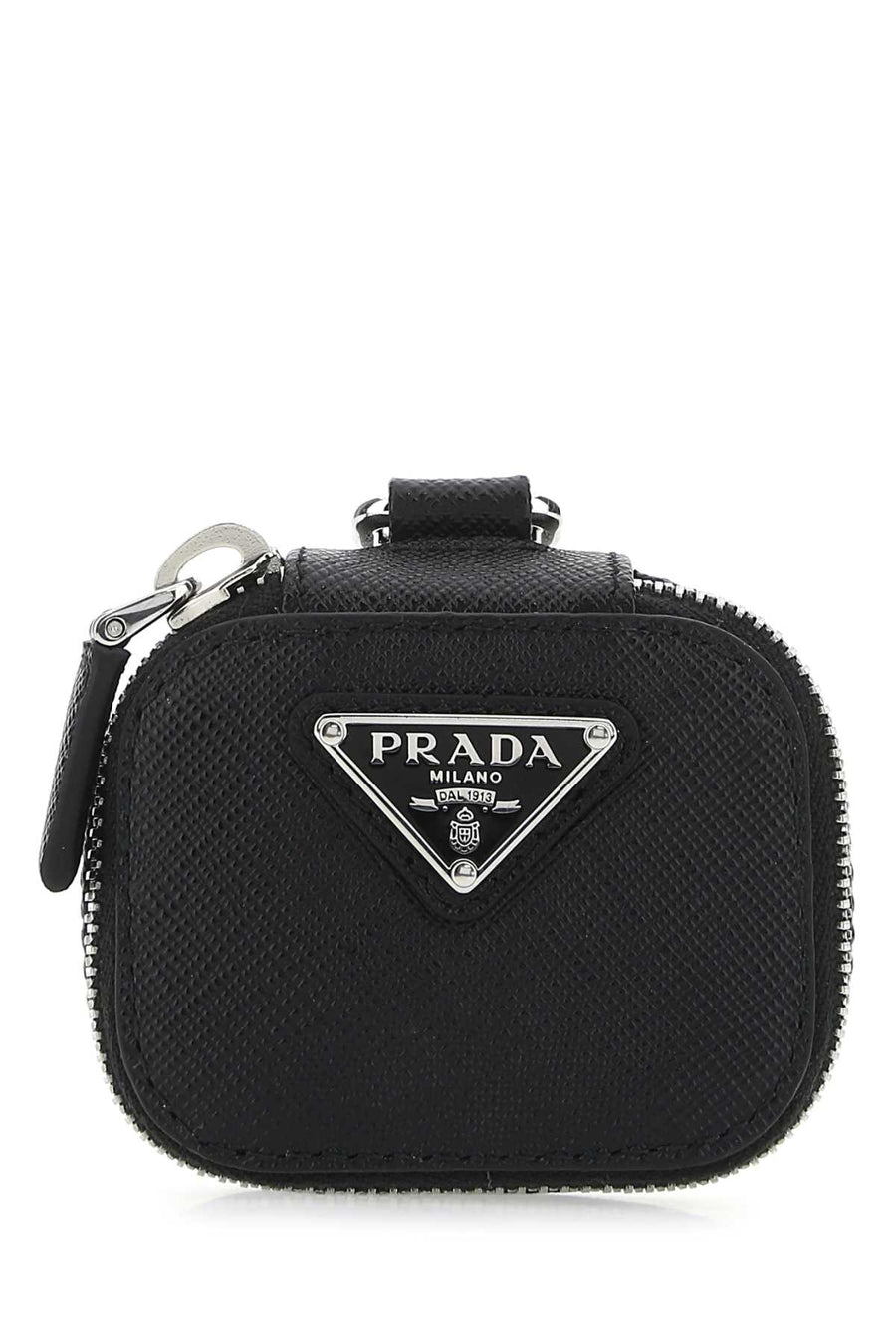 Prada Vitello leather card case in black