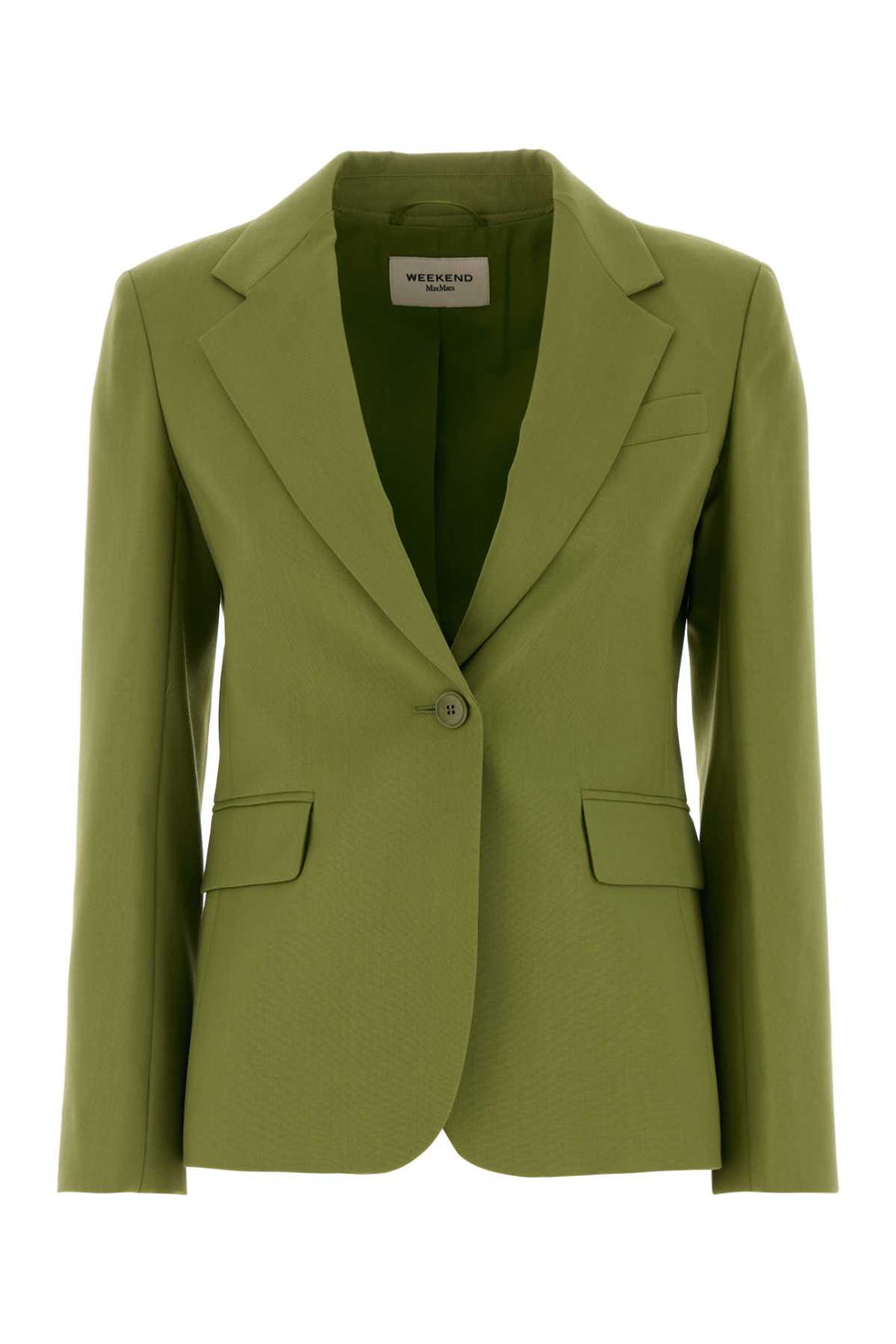 Weekend Monopetto Exterior: 100% Virgin wool; Lining: 100% Polyester blazer in green
