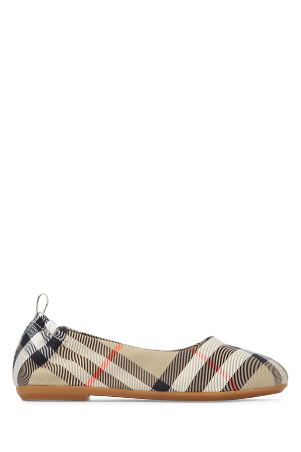 Burberry Jr Chaterley 96% Polyamide (Nylon) ballet flat in beige
