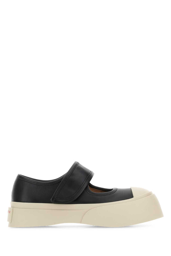 Marni Upper: 100% Calf Leather sneakers in black