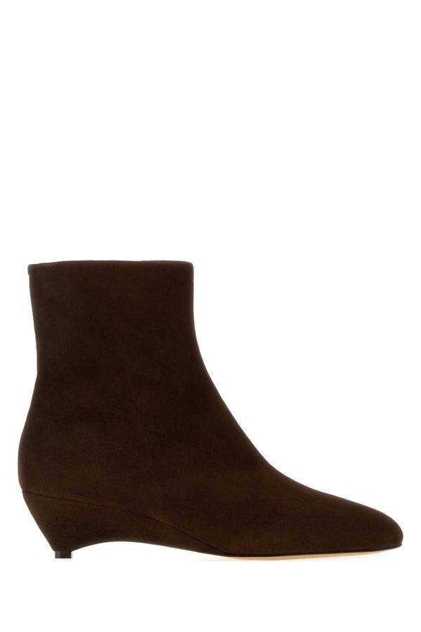 Jil Sander Boot Exterior: 100% Calf Suede ankle boot in brown