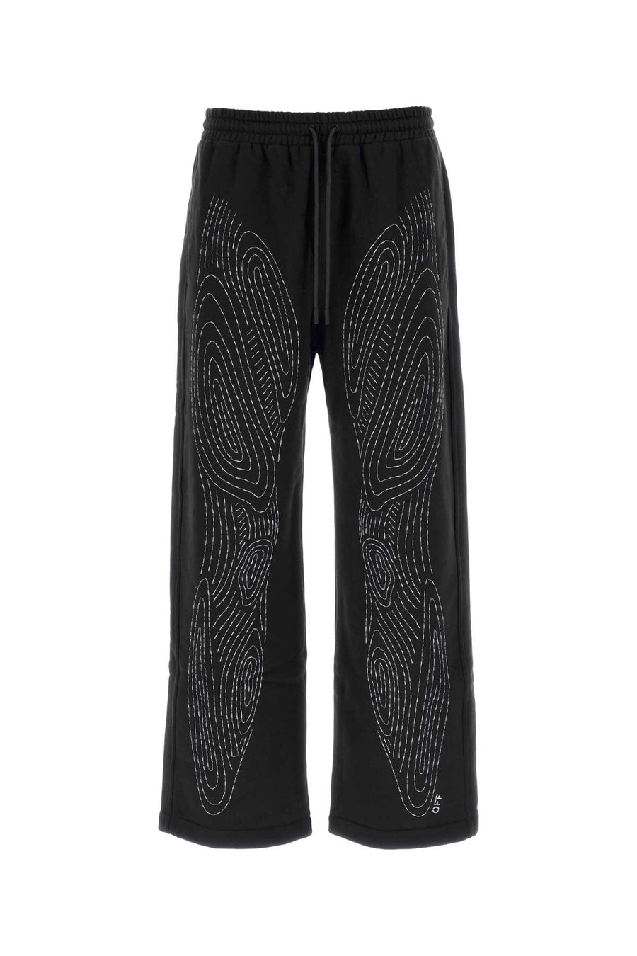 Off-White 100% Cotton joggers in black